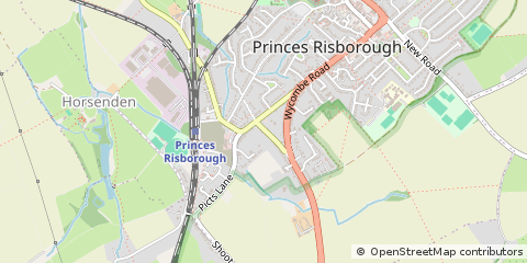 Map of Princes Risborough, Buckinghamshire