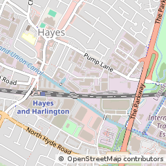 Map of Hayes, Middlesex
