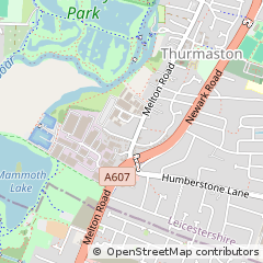 Map of Thurmaston, Leicester