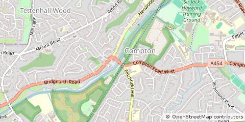 Map of Compton, West Midlands