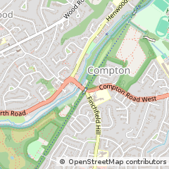 Map of Compton, West Midlands