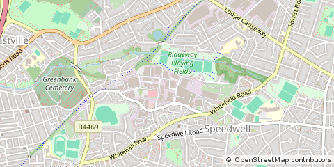 Map of Fishponds Bristol, Avon