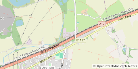 Map of Chelmsford, Essex
