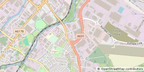 Map of Sheffield