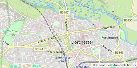 Map of Dorchester, Suffolk