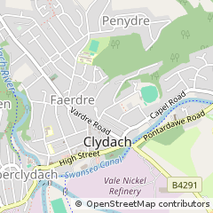 Map of Swansea, City & County of Swansea