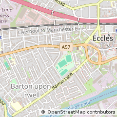 Map of Eccles, Lancashire