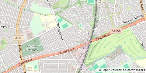 Map of Newcastle Upon Tyne