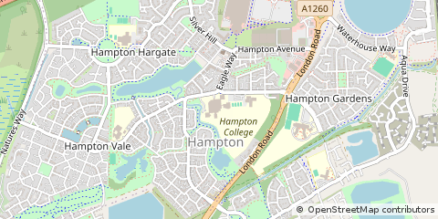 Map of Peterborough, Cambs
