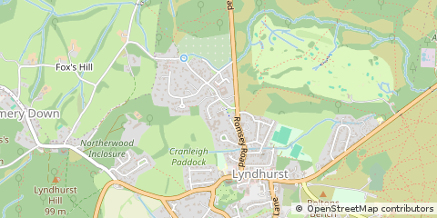 Map of Lyndhurst, Hampshire
