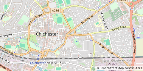 Map of Chichester, East Sussex