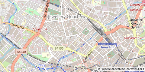 Map of Birmingham, West Midlands