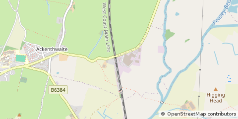 Map of Ackenthwaite, Milnthorpe