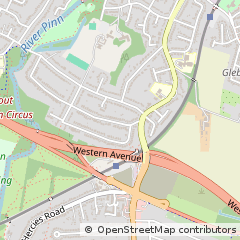 Map of Uxbridge, Middlesex