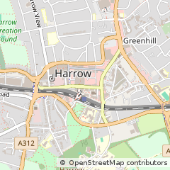 Map of Harrow, Middlesex