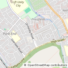 Map of Middlesbrough, Cleveland