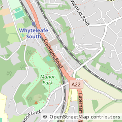 Map of Whyteleafe, Surrey