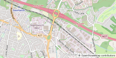 Map of Fareham, Hampshire