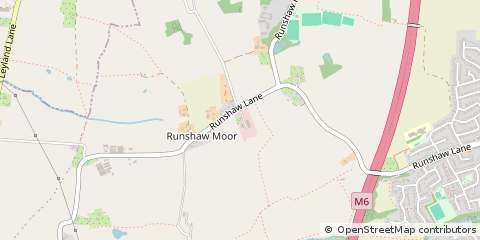 Map of Chorley, Lancashire