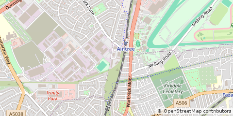 Map of Bootle, Merseyside