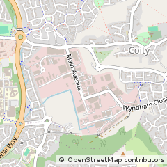 Map of Bridgend