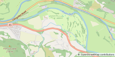 Map of Denbighshire, North Wales