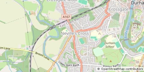 Map of Durham