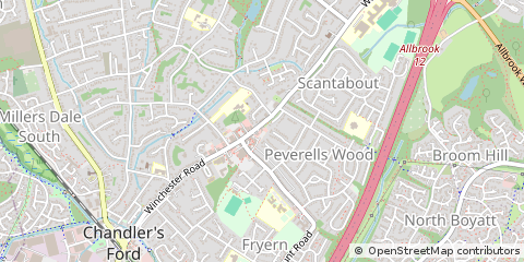 Map of Eastleigh, Hampshire
