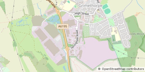 Map of Barnsley, South Yorkshire