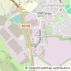 Map of Barnsley, South Yorkshire