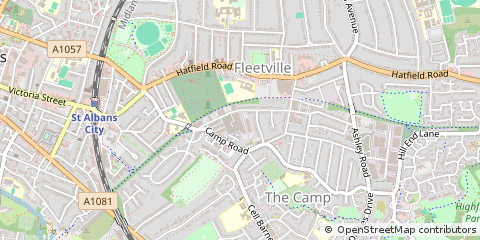 Map of ST. Albans, Hertfordshire