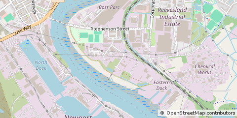 Map of Newport, South Wales