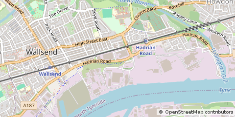 Map of Wallsend