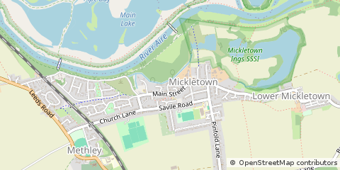 Map of Leeds, West Yorkshire