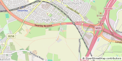 Map of Swanley, Kent
