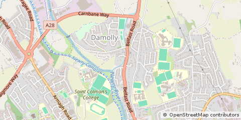 Map of Newry, Down