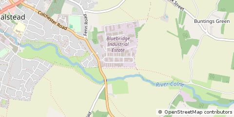 Map of Halstead, Essex