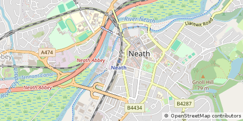Map of Neath