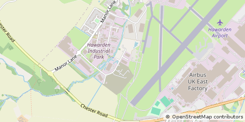 Map of Hawarden, Flintshire