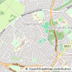 Map of ST. Albans, Herts