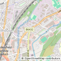 Map of Huddersfield, West Yorks
