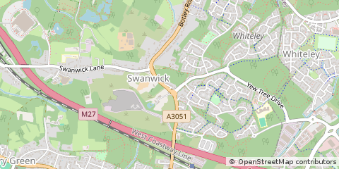Map of Southampton, Hampshire