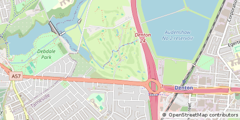 Map of Manchester, Lancashire