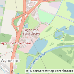 Map of Wyboston, Bedfordshire