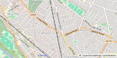 Map of Cardiff