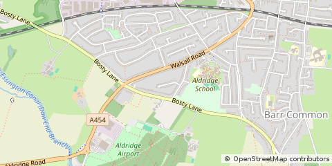 Map of Walsall, West Midlands