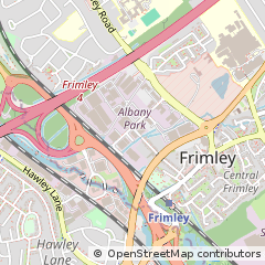 Map of Camberley, Surrey