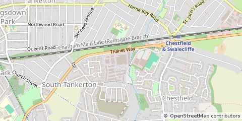 Map of Whitstable, Kent