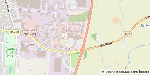 Map of Darlington, Durham