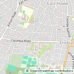 Map of Bournemouth, Dorset